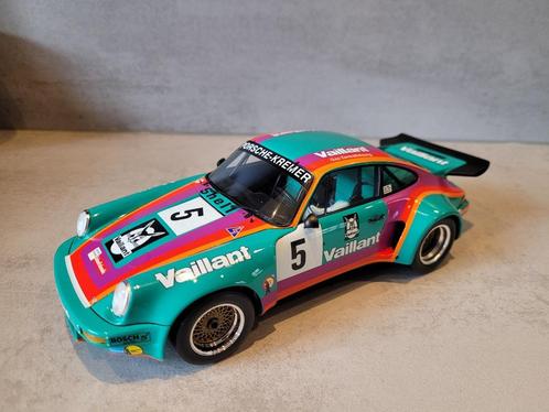 Zeldzaam! Spark Porsche 911 RSR 3.0, DRM 1975, Vaillant., Hobby en Vrije tijd, Modelauto's | 1:18, Zo goed als nieuw, Auto, Overige merken