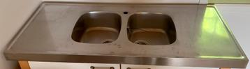 RVS Dubbele Spoelbak Varde Ikea - afbeelding 2 RVS Dubbele Spoelbak Varde Ikea - afbeelding 2
