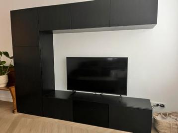 IKEA BESTÅ TV-meubel combinatie bruin/zwart zeer goede staat - afbeelding 1 IKEA BESTÅ TV-meubel combinatie bruin/zwart zeer goede staat - afbeelding 1