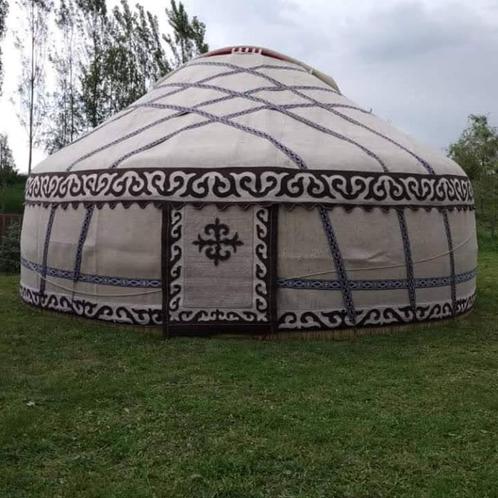 Traditionele YURT uit Kirgizië (5, 6 of 7 meter), Caravans en Kamperen, Tenten, meer dan 6, Nieuw, Ophalen of Verzenden