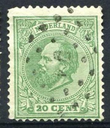 Nederland 1872  nr. 24 Koning Willem lll Puntstempel 