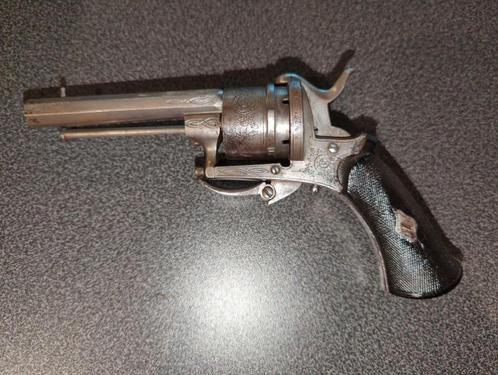 Antieke penvuur revolver | Vrijgesteld | 7mm | zeer mooi, Antiek en Kunst, Antiek | Overige Antiek, Ophalen of Verzenden
