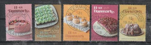 Denemarken nr. 2027/2031 Taart, Postzegels en Munten, Postzegels | Europa | Scandinavië, Gestempeld, Denemarken, Verzenden