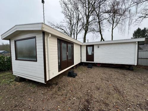 Woonwagen / L-Chalet 44m2 Dubbelglas, Winterhard, Caravans en Kamperen, Stacaravans, tot en met 6, Ophalen of Verzenden