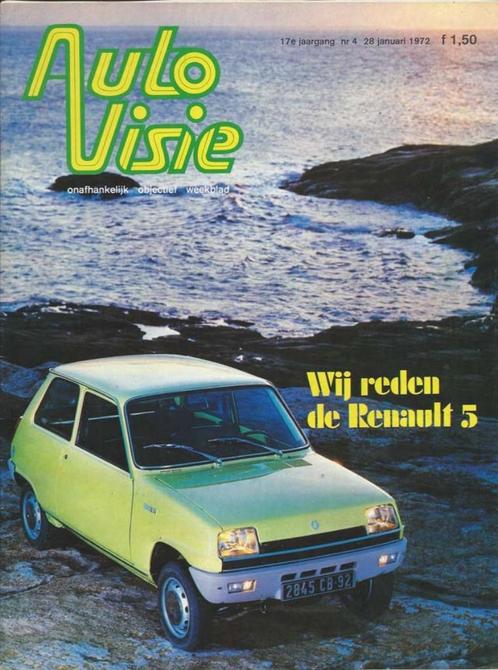 Autovisie 4 1972 : Range Rover - Renault 5 - Volkswagen T2, Boeken, Auto's | Folders en Tijdschriften, Gelezen, Algemeen, Ophalen of Verzenden