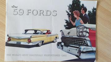 the '59  FORDS  Fairline brochure