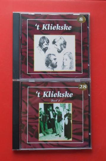 2x cd 't Kliekske met nr. 8 en 28 uit Dureco reeks folk 