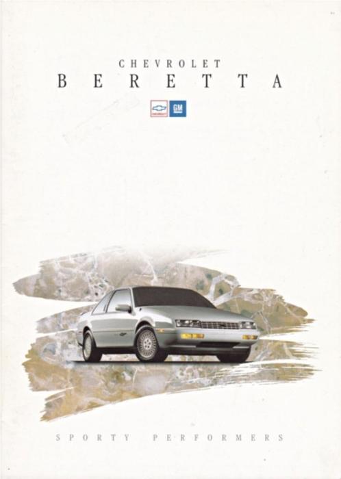 Brochure Chevrolet Beretta 1993 NEDERLAND, Boeken, Auto's | Folders en Tijdschriften, Zo goed als nieuw, Chevrolet, Ophalen of Verzenden