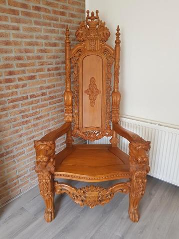unieke koningsstoel thronechair sinterklaas zetel troonstoel