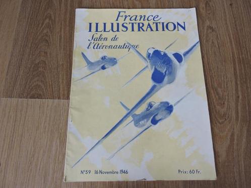 France Illustration 1946: Salon de l'aéronautique luchtvaart, Verzamelen, Luchtvaart en Vliegtuigspotten, Gebruikt, Boek of Tijdschrift