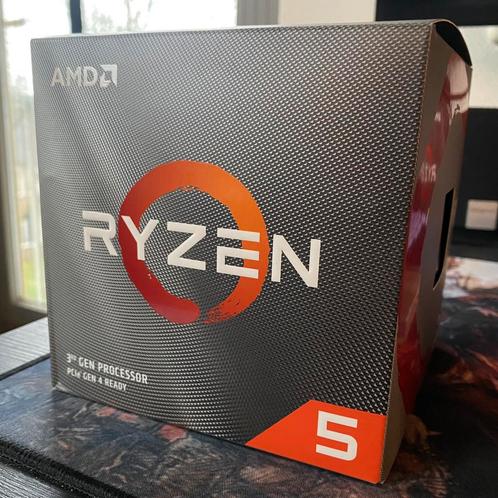 AMD Ryzen 5 3600XT CPU + koeler, Computers en Software, Processors, Zo goed als nieuw, 6-core, 4 Ghz of meer, Ophalen of Verzenden