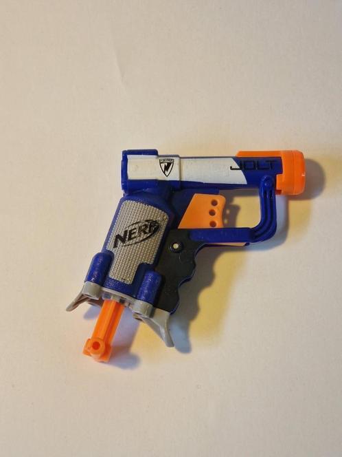 Nerf pistool Jolt blauw incl 5 pijlen IGST, Kinderen en Baby's, Speelgoed | Buiten | Actiespeelgoed, Gebruikt, Ophalen of Verzenden