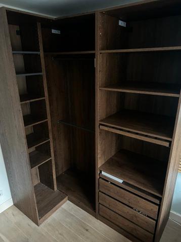 IKEA PAX kastenset (donkerbruin, 236cm, incl hoekelement) - afbeelding 3 IKEA PAX kastenset (donkerbruin, 236cm, incl hoekelement) - afbeelding 3