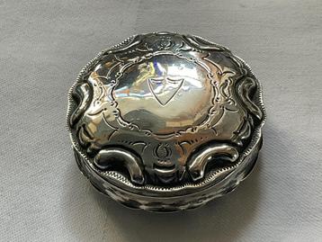 Antiek Hollands zilveren pepermuntdoosje 1864