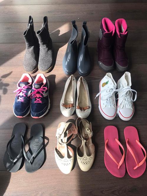 Schoenen maat 36 slippers laarzen hakken dames kinder zomer, Kleding | Dames, Schoenen, Zo goed als nieuw, Zwart, Ophalen of Verzenden