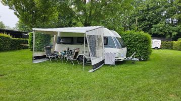 Hobby460 LU Mover, Dakairco, Sat, Thule luifel, Fietsenrek