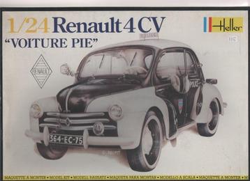 Heller Renault 4CV 'Voiture Pie'. Police. Schaal 1/24. Nieuw