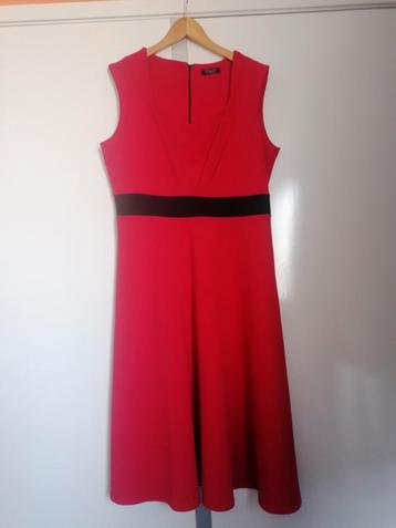 Vintage Chic mooie rode jurk / Maat 16= 44 