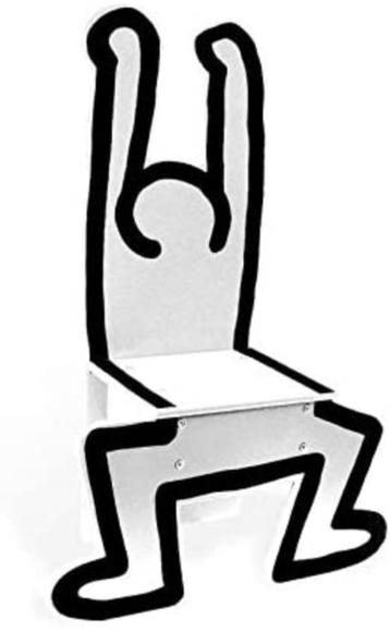 Keith Haring kinderstoel / decoratief object wit (Nieuw !!)
