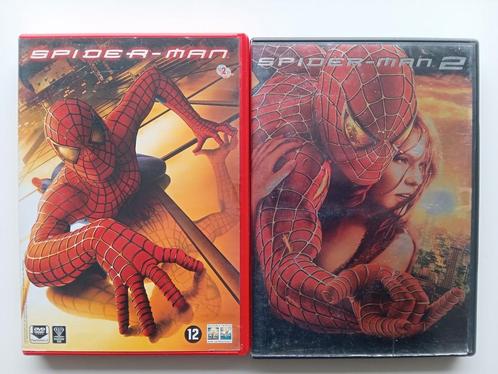 Spiderman 1 & Spiderman 2 (Engels), Cd's en Dvd's, Dvd's | Science Fiction en Fantasy, Zo goed als nieuw, Science Fiction, Vanaf 12 jaar
