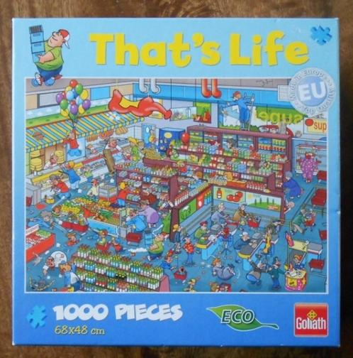 3x That's Life - puzzel á 1000 st= Garage/ Pub/ Super =1koop, Kinderen en Baby's, Speelgoed | Educatief en Creatief, Zo goed als nieuw