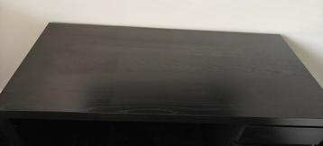 Bureau Malm Ikea zwart/bruin - afbeelding 2 Bureau Malm Ikea zwart/bruin - afbeelding 2