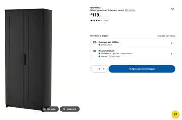 Brimnes IKEA kledingkast - afbeelding 5 Brimnes IKEA kledingkast - afbeelding 5