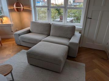 Ikea Kivik 3 zits bank beige met hocker/poef - zeer goed! - afbeelding 7 Ikea Kivik 3 zits bank beige met hocker/poef - zeer goed! - afbeelding 7