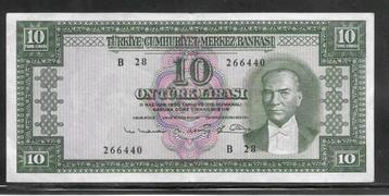 Turkije 10 Lira 1964 (very high grade)