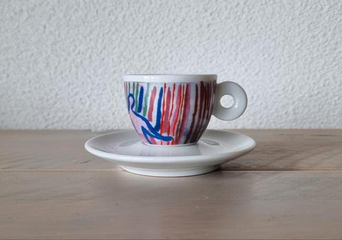 illy art collection Sandro Chia 1997 espressokopje, Verzamelen, Porselein, Kristal en Bestek, Zo goed als nieuw, Kop en/of schotel