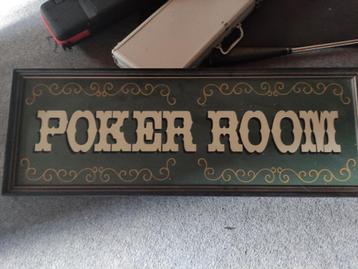 poker room bord/banner-mancave decoratie/casino