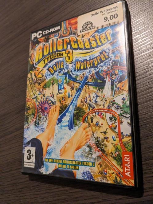 Pc spel Rollercoaster Tycoon 3, dolle waterpret, Spelcomputers en Games, Games | Pc, Gebruikt, Simulatie, 1 speler, Vanaf 3 jaar