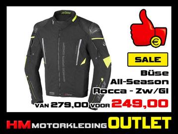 Textiel motorjas Buse Rocca All-Season Zwart-Geel