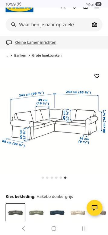 Ikea Ektorp Hoekbank - Gratis Af te Halen - afbeelding 2 Ikea Ektorp Hoekbank - Gratis Af te Halen - afbeelding 2