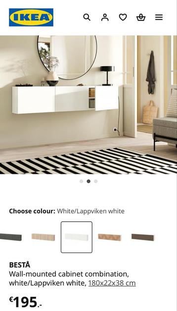 IKEA BESTÅ Wandkast Wit 180cm - afbeelding 2 IKEA BESTÅ Wandkast Wit 180cm - afbeelding 2