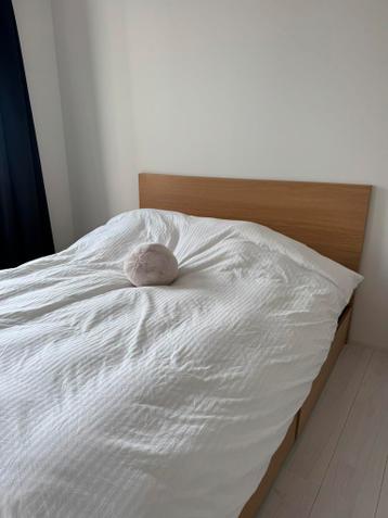 Ikea bed MALM Bedframe, met 2 bedlades, eikenfineer, 180x200 - afbeelding 3 Ikea bed MALM Bedframe, met 2 bedlades, eikenfineer, 180x200 - afbeelding 3