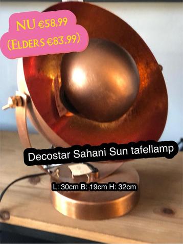 Nieuwe Decostar tafellamp Sahani Sun - 2 beschikbaar ‼️