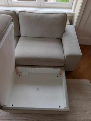 Ikea Kivik 3 zits bank beige met hocker/poef - zeer goed! - afbeelding 9 Ikea Kivik 3 zits bank beige met hocker/poef - zeer goed! - afbeelding 9