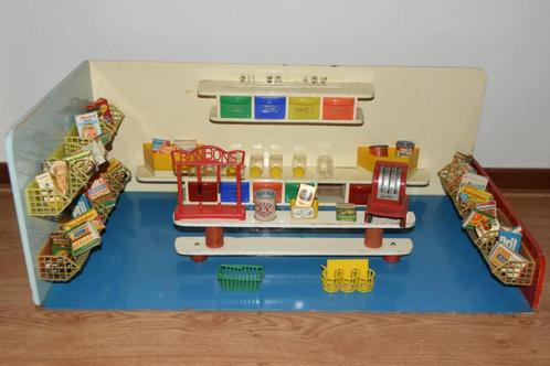 Antieke Okwa speelgoed supermarkt winkel + producten, Antiek en Kunst, Antiek | Speelgoed, Ophalen