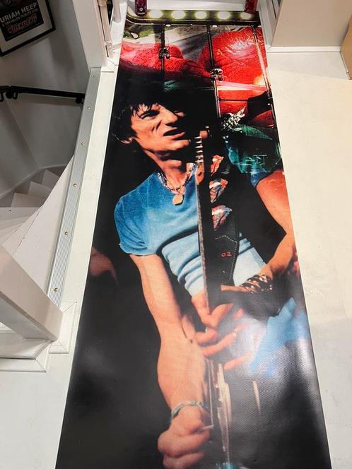 Poster Ron Wood, Rolling Stones, vinyl, afwasbaar, Verzamelen, Posters, Nieuw, Ophalen of Verzenden