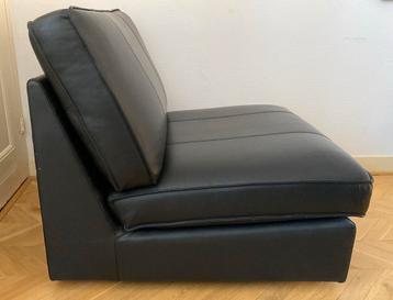 Ikea KIVIK 1-persoonsbank in zwarte leer - afbeelding 2 Ikea KIVIK 1-persoonsbank in zwarte leer - afbeelding 2