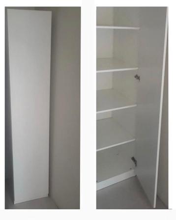 PAX kast kledingkast IKEA wit 50x38x201 met 4 legplanken - afbeelding 1 PAX kast kledingkast IKEA wit 50x38x201 met 4 legplanken - afbeelding 1