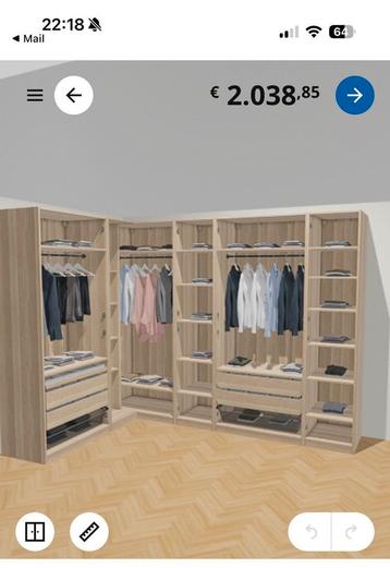 Pax kast IKEA, grote hoek kast - afbeelding 4 Pax kast IKEA, grote hoek kast - afbeelding 4