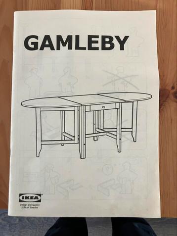 Inklapbare tafel, Gamleby Ikea, grenen hout - afbeelding 6 Inklapbare tafel, Gamleby Ikea, grenen hout - afbeelding 6