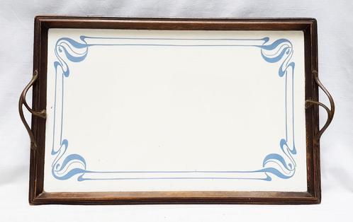 Dienblad in de stijl van Henri Van De Velde - Breedte 47 cm., Antiek en Kunst, Antiek | Servies los, Ophalen of Verzenden