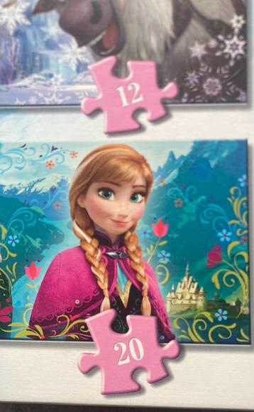 kinderpuzzle 3+ FROZEN, 4 in a box