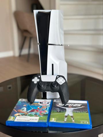 Playstation 5 Slim Disc 1TB + FC25 + Sonic & Controller