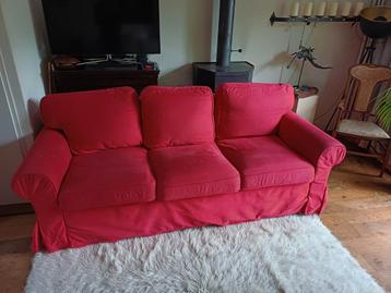 Gratis rode Ikea Ektorp 3-zits slaapbank - afbeelding 3 Gratis rode Ikea Ektorp 3-zits slaapbank - afbeelding 3
