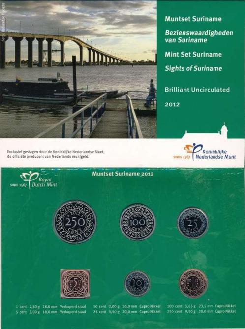 Suriname BU Jaarset 2012, Postzegels en Munten, Munten | Amerika, Setje, Zuid-Amerika, Ophalen of Verzenden