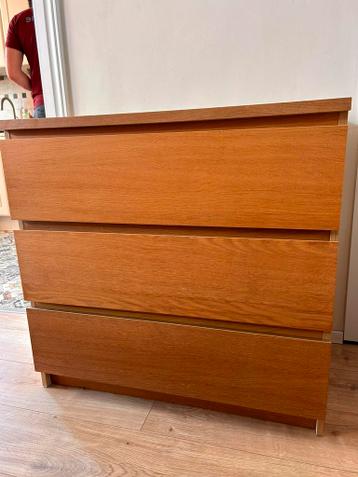 Ikea Malm ladenkast bruin (3 lades) - afbeelding 1 Ikea Malm ladenkast bruin (3 lades) - afbeelding 1
